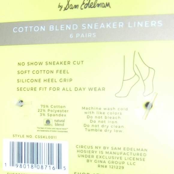 Circus NY by Sam Edelman Sneaker Liner socks 6 Pairs NWT⌚🏃⚡💨🚚 - Picture 13 of 15